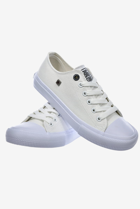 Białe trampki BIG STAR na grubszej podeszwie casual