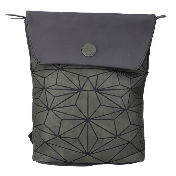 Зелений рюкзак Rieker з цікавим геометричним малюнком