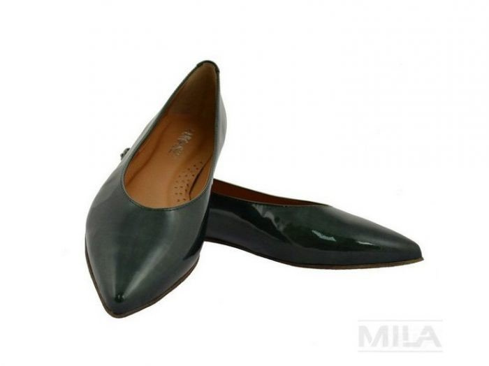 Lakierowane baleriny Łukasz w szpic 2780