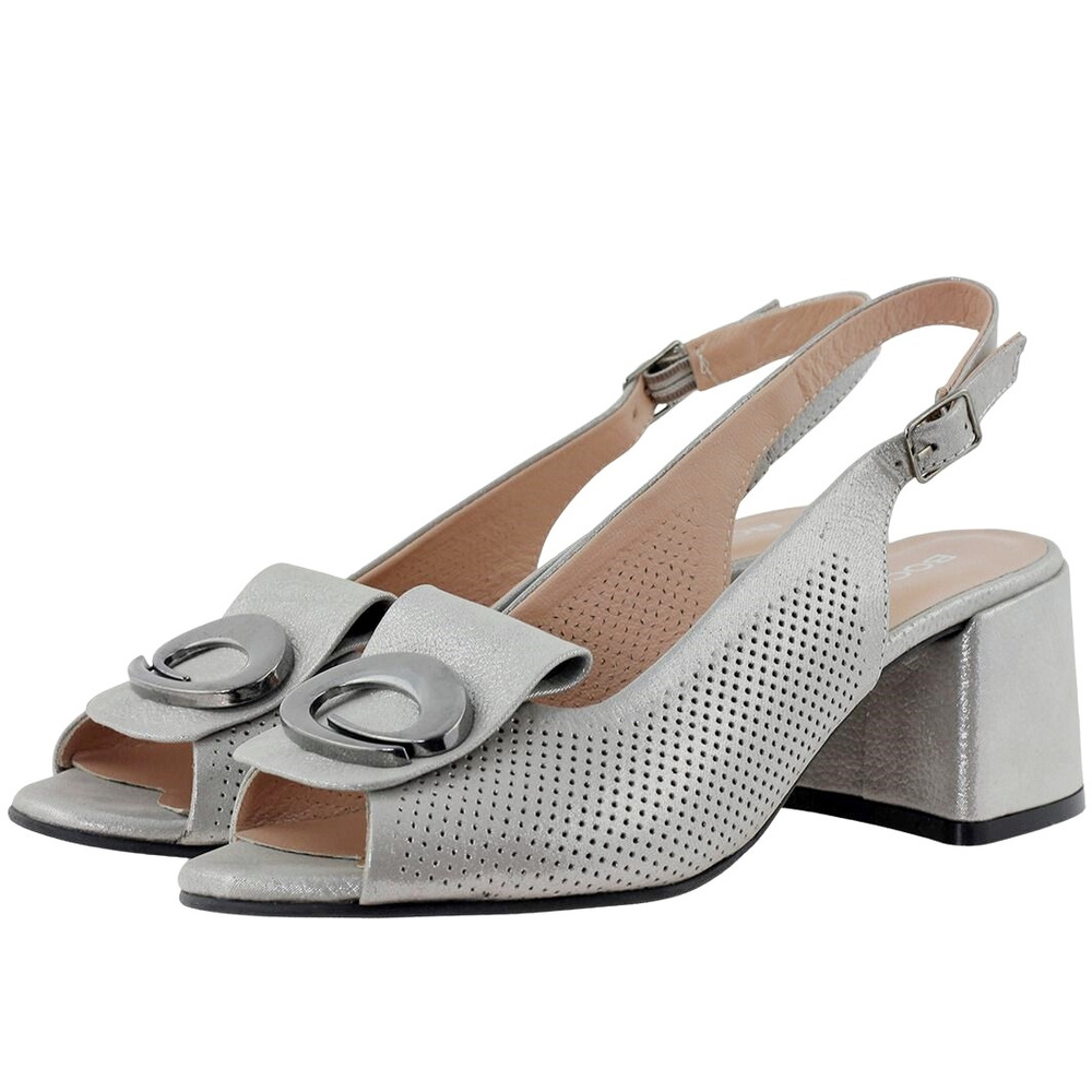 Босоніжки Boccato, сірі ажурні Boccato