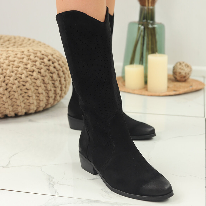 Чорні жіночі ботильйони Potocki