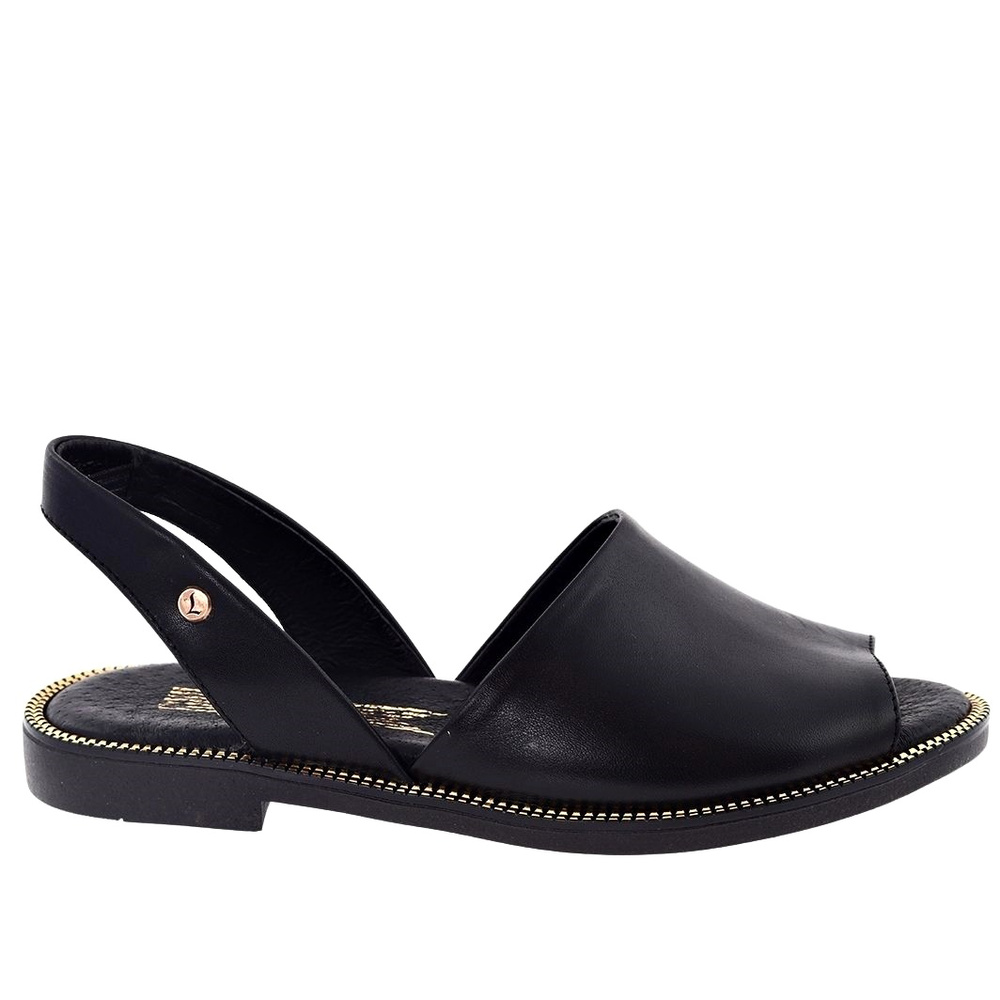 Sandały z zabudowaną cholewką czarne Lemar