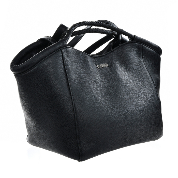 Duża czarna torebka z eko skóry Big Star