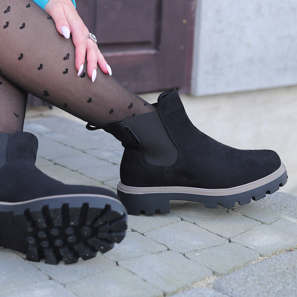 Чорні замшеві черевики челсі Big Star