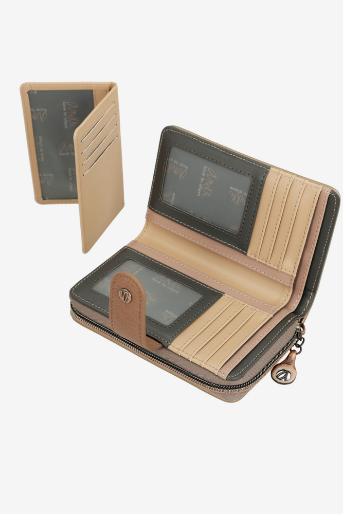 Portfel damski Anekke Real Smart Pack multicolor na zamek z przegrodami i RFID