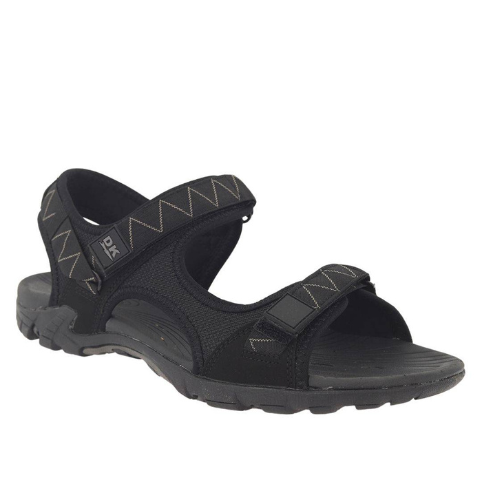 Sandały męskie sportowe na rzep czarne Dk