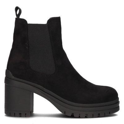 Ботильйони на високих підборах Filippo DBT3040/22 BK, чорні