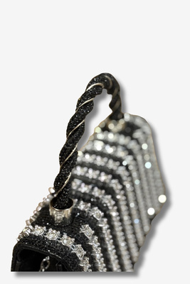 Жіноча чорна сумочка з подвійною ручкою і ремінцем Big Star