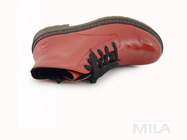 TRAPERY RIEKER CZERWONE LAKIEROWANE 76240-33