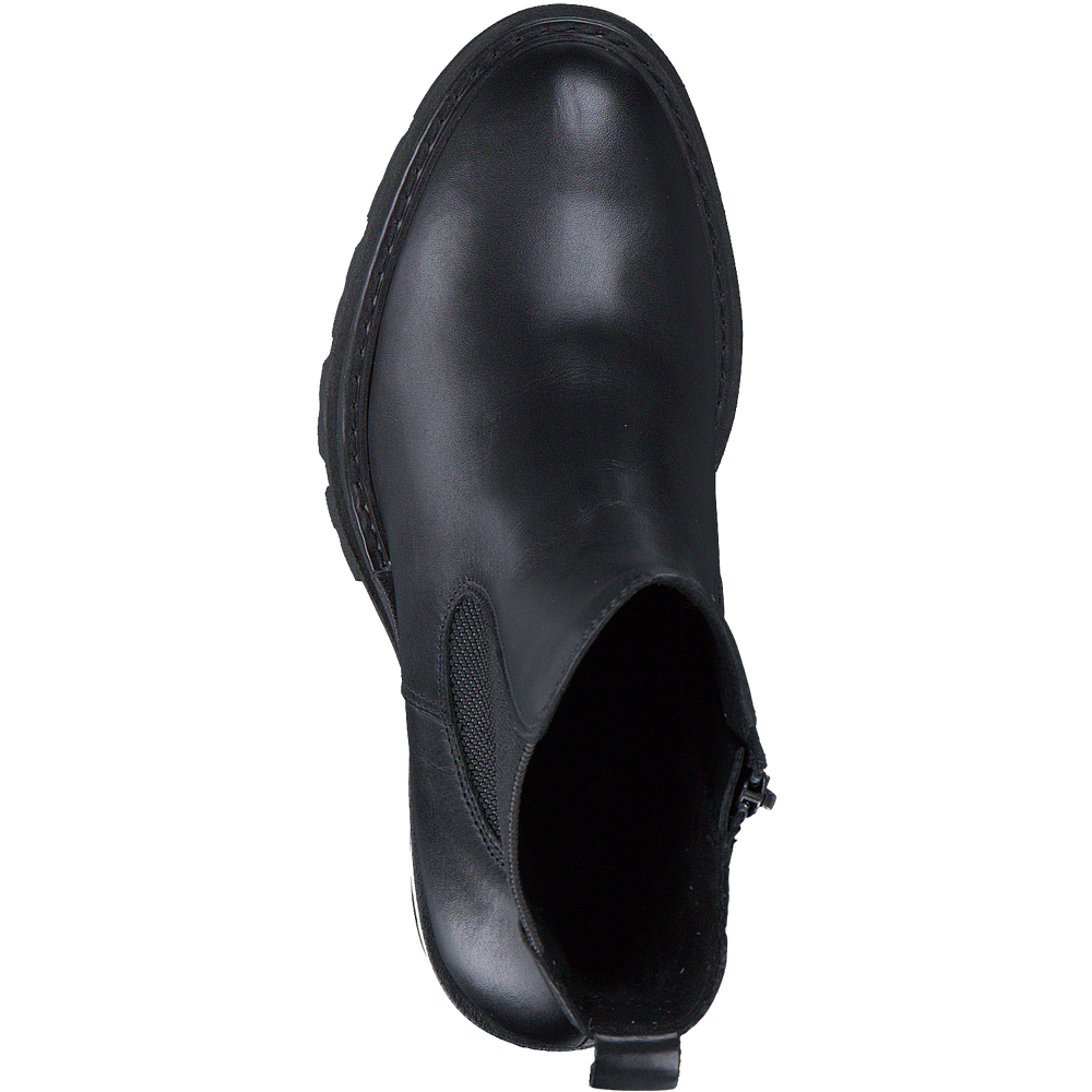 Черевики челсі на високому каблуці, чорні, 2-25451-41 Marco Tozzi