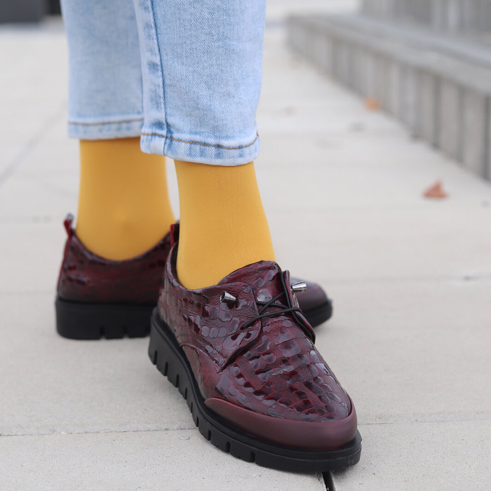 Лаковані бордові туфлі Artiker