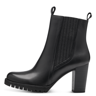 Чорні високі шкіряні черевики Marco Tozzi