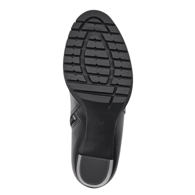 Чорні високі шкіряні черевики Marco Tozzi