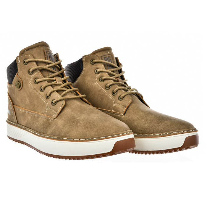 Черевики чоловічі високі на шнурівці, коричневі