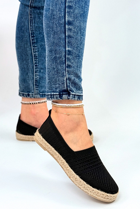 Жіночі легкі чорні еспадрільї
