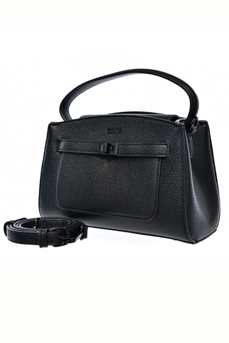 Elegancki czarny kuferek damski na zatrzask Big Star