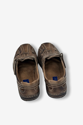 Шкіряні туфлі на липучці кабіру кольору Mariusz