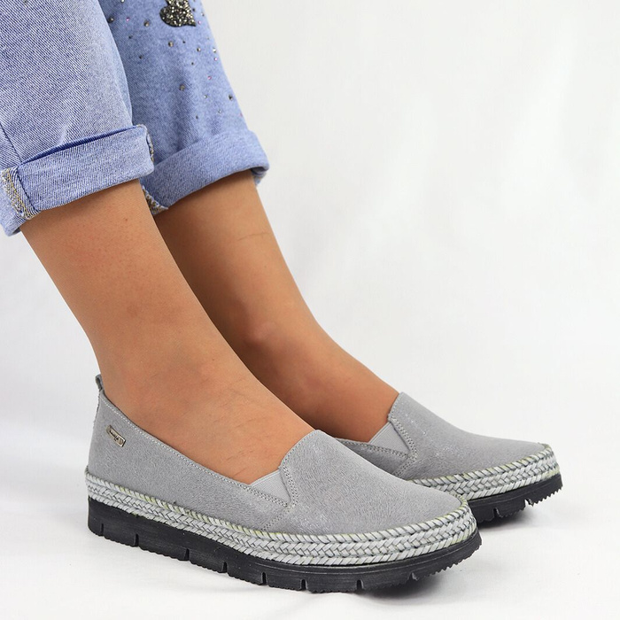 Półbuty skórzane popiel Maciejka