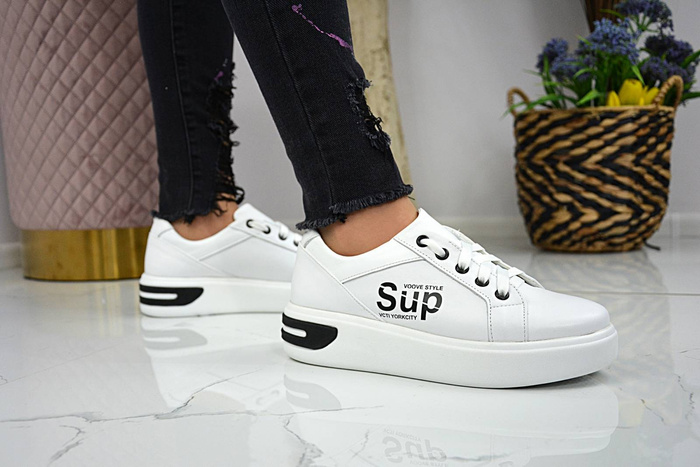 Sneakersy El Passo 1658 białe