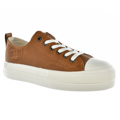 Жіночі коричневі кросівки на високій платформі Big Star