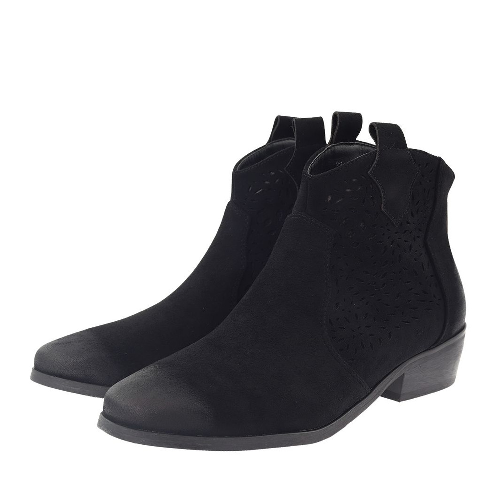 Чорні замшеві ковбойські чоботи Potocki