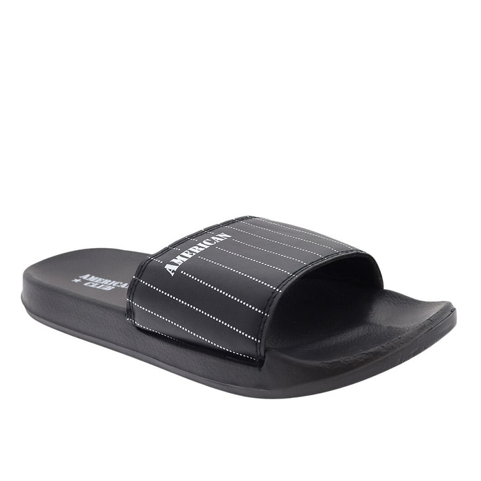 Klapki męskie gumowe czarne AmericanClub