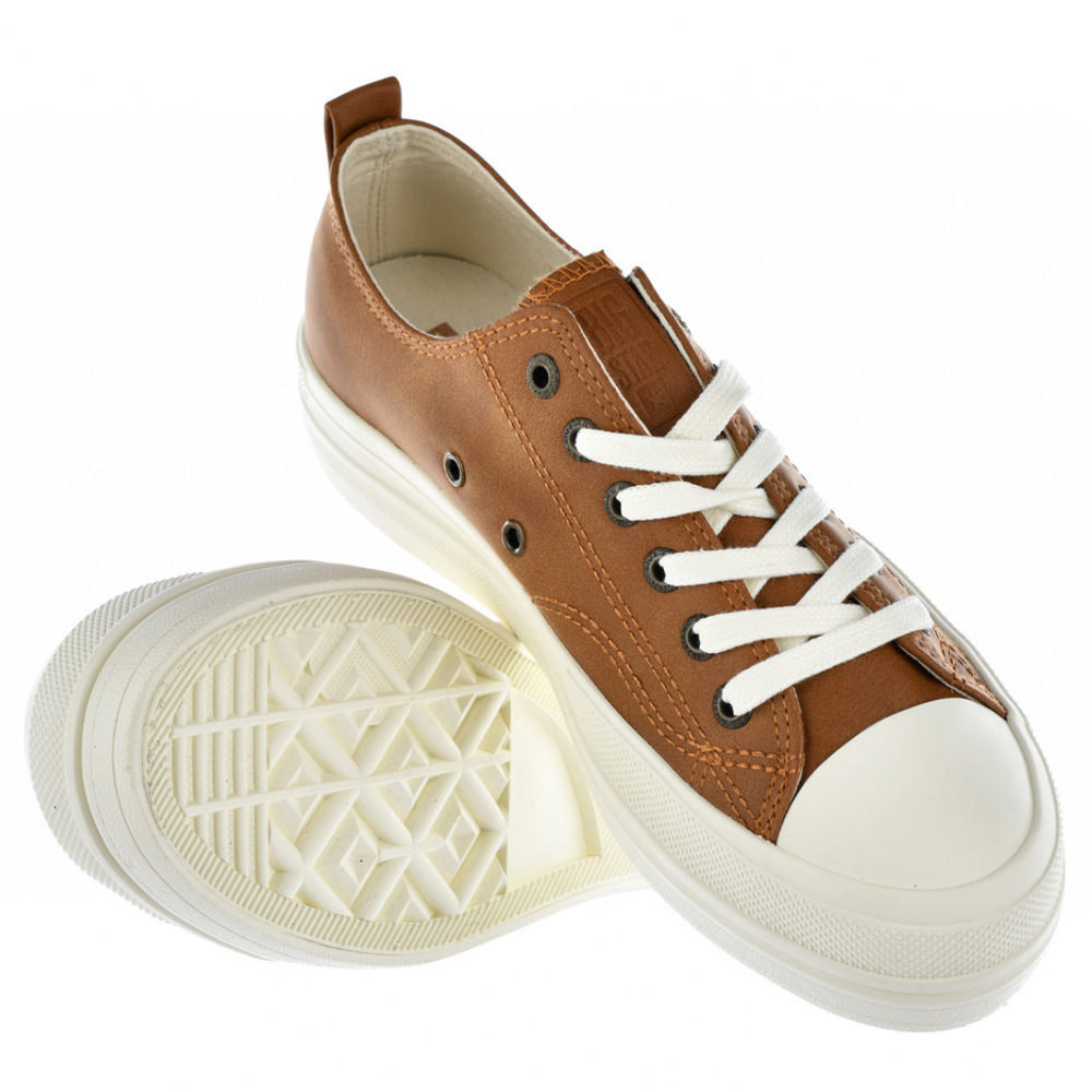 Жіночі коричневі кросівки на високій платформі Big Star