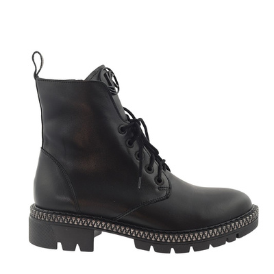 Високі шкіряні чоботи Kordel чорні 