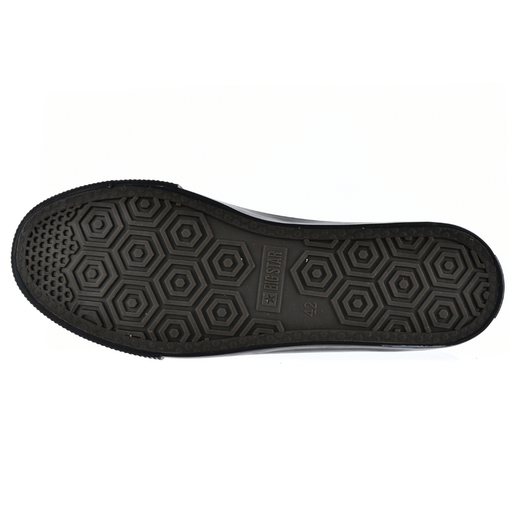 Чорні чоловічі кросівки з екошкіри на шнурівці Big Star