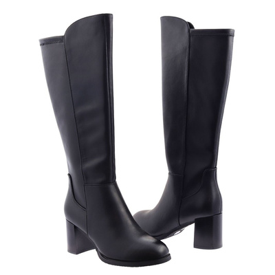 Чорні шкіряні черевики на блискавці