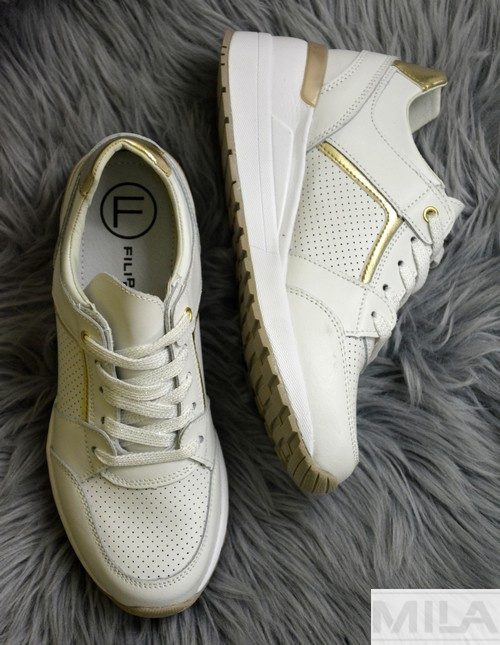 Sneakersy FILIPPO DP2003/21 WH białe