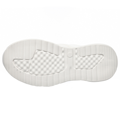 Sneakersy damskie białe z ekoskóry sznurowane