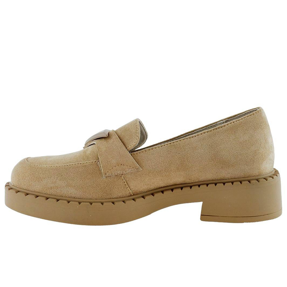 Жіночі бежеві замшеві мокасини Potocki