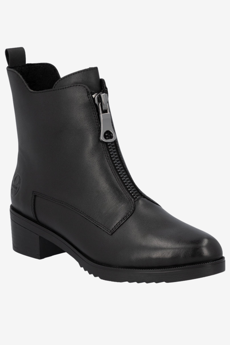 Ботильйони RIEKER Z9583-00, чорні, з оборками