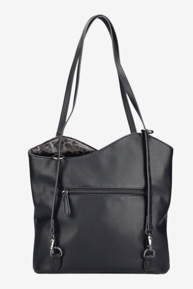 Коричнева сумка через плече з підвіскою Rieker 