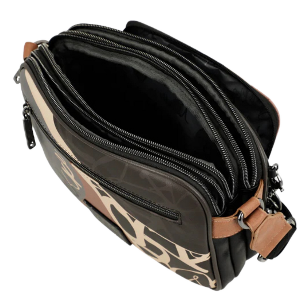 Маленька коричнева сумка на три відділення Anekke Heartbeat