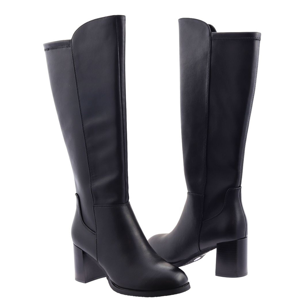 Чорні шкіряні черевики на блискавці