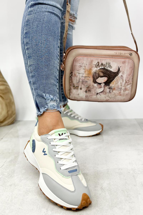 Półbuty sportowe multicolor z eko-skóry