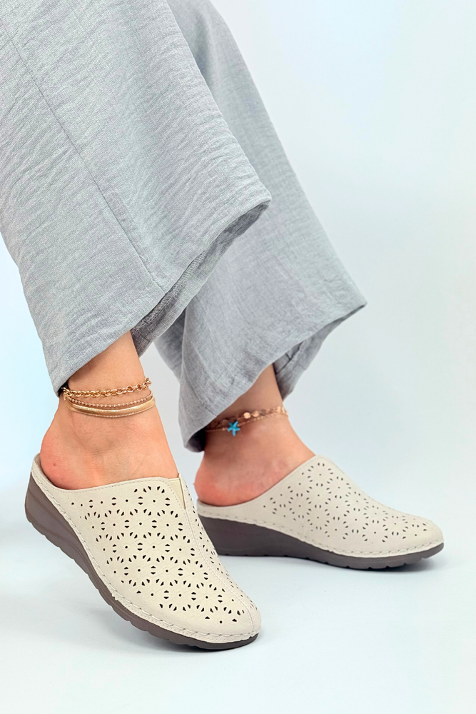 Золоті жіночі шльопанці Potocki