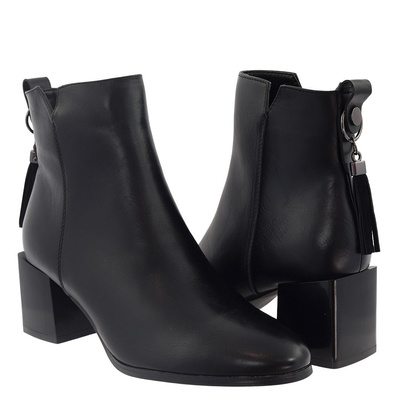 Чорні ботильйони з колодкою Потоцького