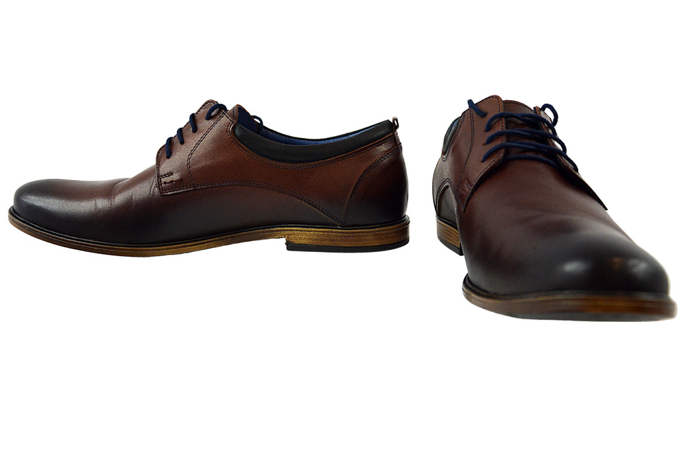 Półbuty męskie Nikopol 1614 brązowe