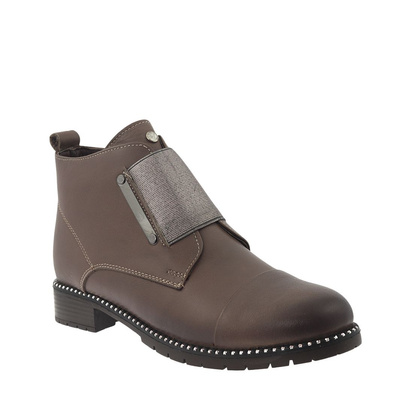 Шкіряні ботильйони Loretta Vitale капучино