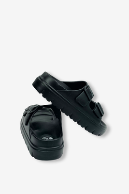 Бежеві шльопанці для басейну з регульованим ремінцем