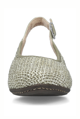 Човники жіночі з відкритою п'ятою на колодці Rieker