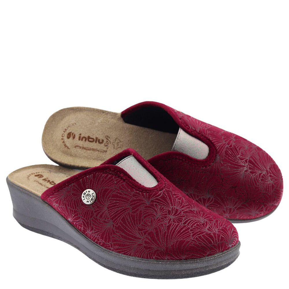 Жіночі тапочки з гумовою вставкою сливового кольору