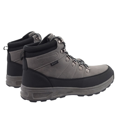 Trekkingi męskie szare sznurowane Lee Cooper