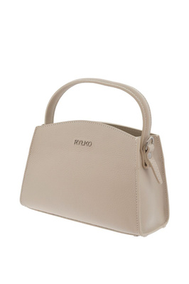 Маленька чорна шкіряна сумка з клапаном і ланцюжком 