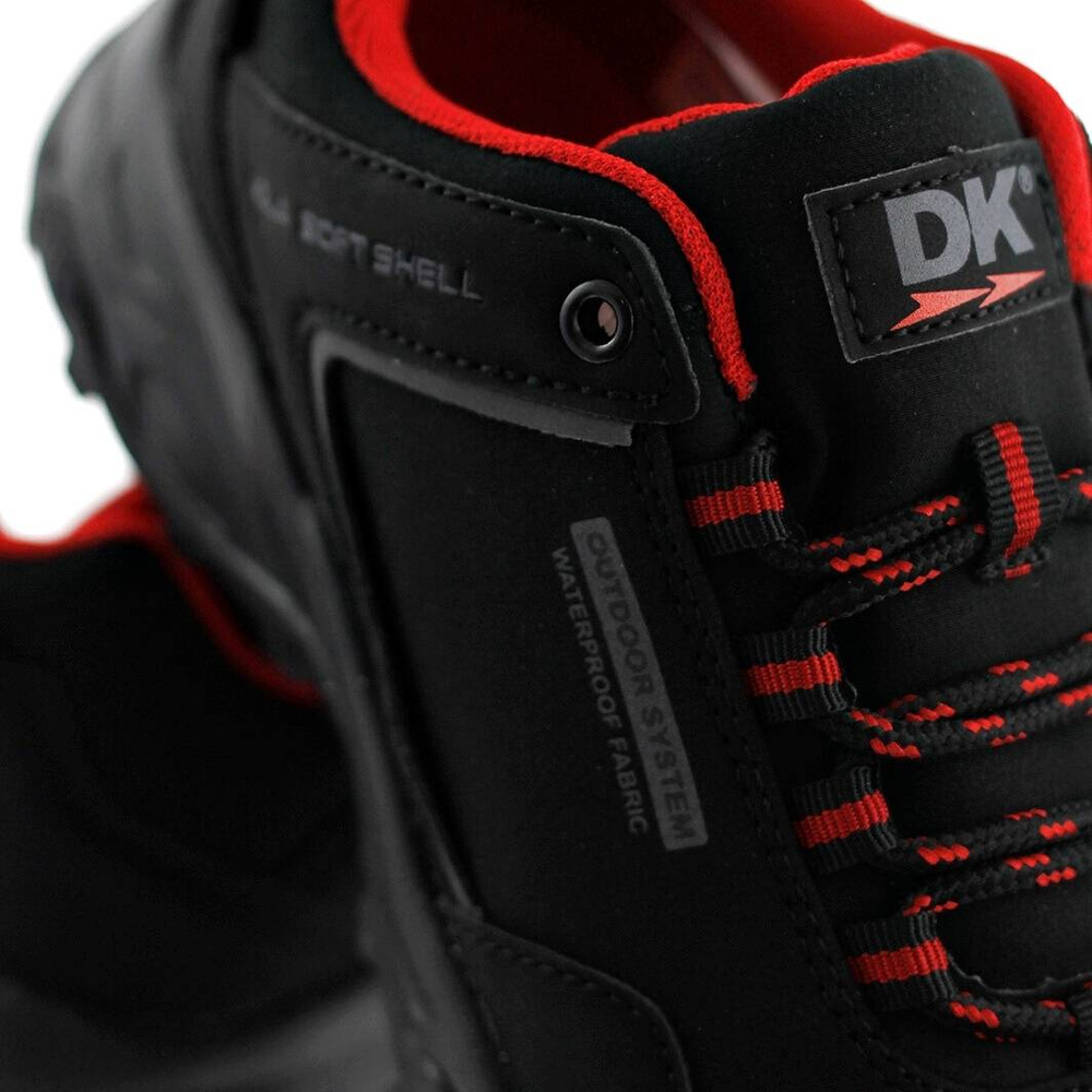 Молодіжне трекінгове взуття чорно-червоне DK