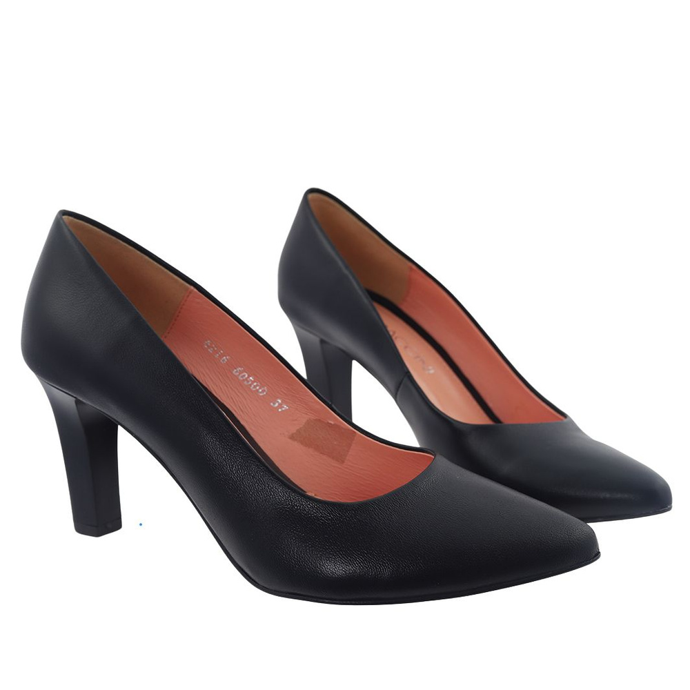 Чорні шкіряні туфлі Baldaccini на шпильці