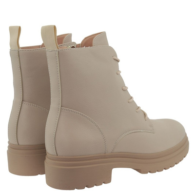 Botki damskie trapery beżowe Vinceza